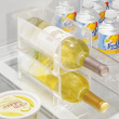 Flaskestativ, Stabelbart, RPET WINE & DRINK RACK, 10 x 20 x H 10 cm, Transparent