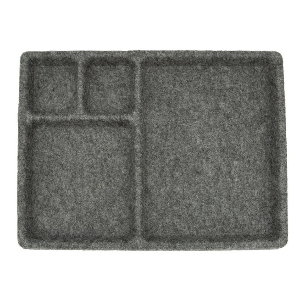 Opbevaringsbakke i filt, 28,6x20x2 cm i gruppen Opbevaring / Garderobeopbevaring / Sorteringskasser hos SmartaSaker.se (40679)