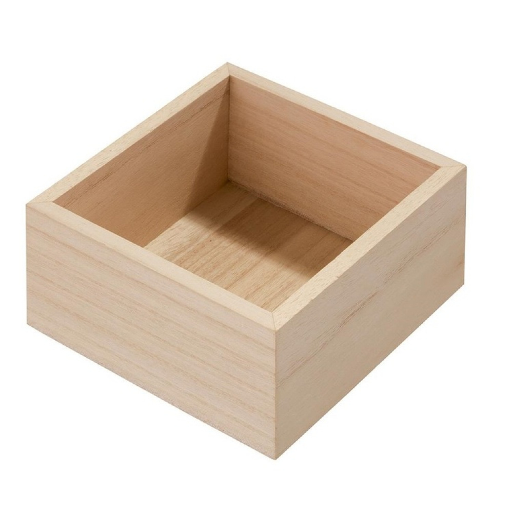 Skuffeindsats i træ, 12,7x12,7 cm, iDesign i gruppen Opbevaring / Køkkenopbevaring / Opbevaringsbeholdere hos SmartaSaker.se (40684)