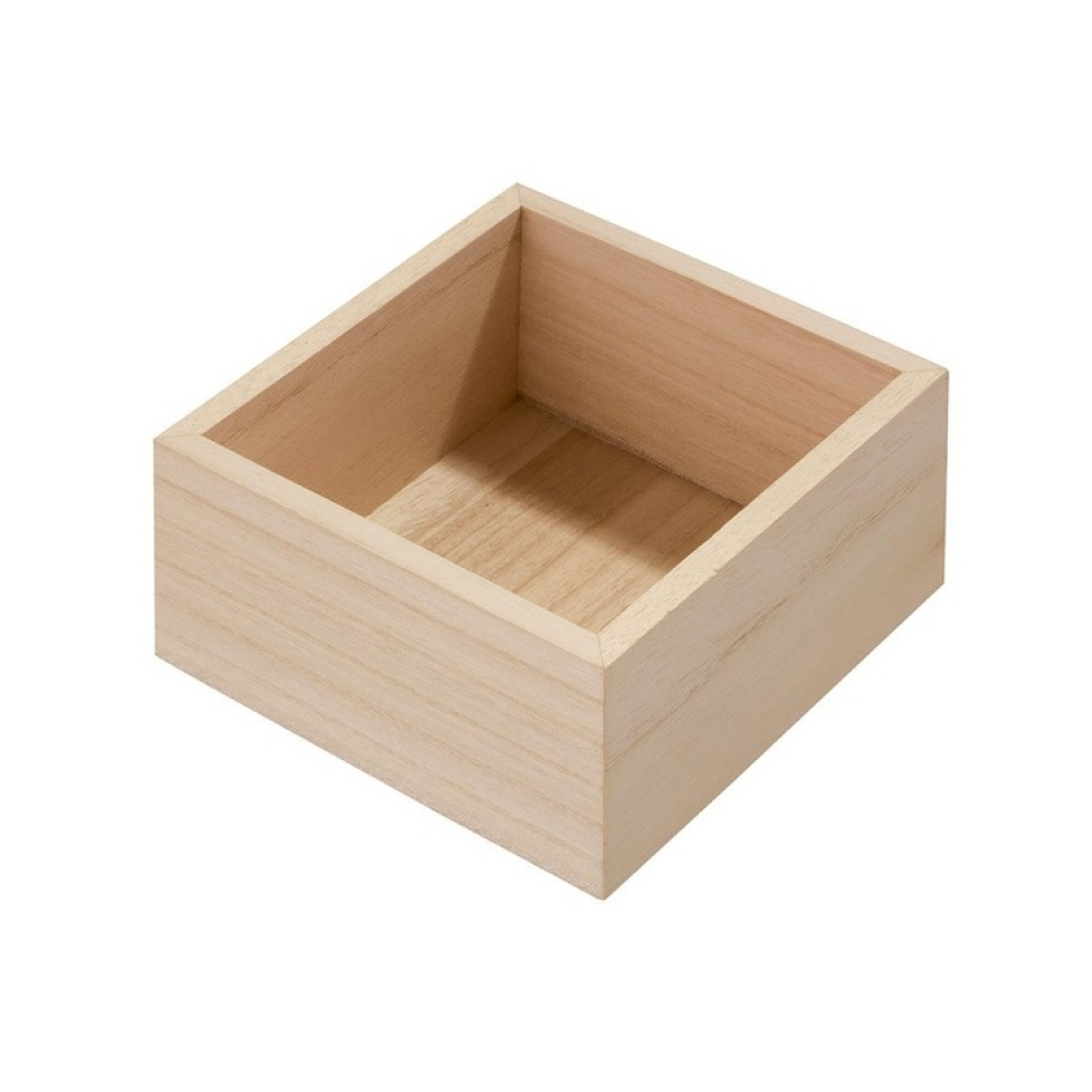 Skuffeindsats i træ, 12,7x12,7 cm, iDesign i gruppen Opbevaring / Køkkenopbevaring / Opbevaringsbeholdere hos SmartaSaker.se (40684)
