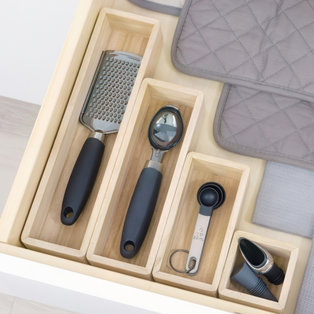 Skuffeindsats, 7,6x15 cm, The Home Edit, Natur i gruppen Opbevaring / Køkkenopbevaring / Opbevaringsbeholdere hos SmartaSaker.se (40709)