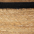 Opbevaringskurv af søgræs og jute, MEDIUM PANIER DE RANGEMENT, 29 x 20 x H 15 cm, Natur / Sort