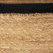 Opbevaringskurv af søgræs og jute, SMALL PANIER DE RANGEMENT, 24 x 15 x H 12 cm, Natur / Sort