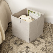 Opbevaringskube i stof, Bigso, Beige