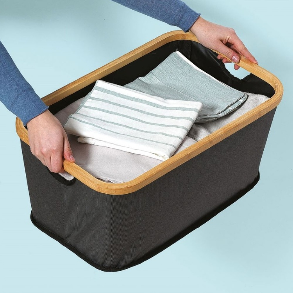 Opbevaringskurv i stof 45L i gruppen Opbevaring / Garderobeopbevaring / Sorteringskasser hos SmartaSaker.se (40766)