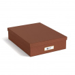 Opbevaringsboks A4, Oskar Restore, Bigso, Orangebrun