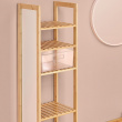 Opbevaringsboks i klar plast, SELENA LARGE STORAGE BASKET, 31 x 31 x H 15 cm, Klar