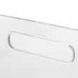 Opbevaringsboks i klar plast, SELENA LARGE STORAGE BASKET, 31 x 31 x H 15 cm, Klar