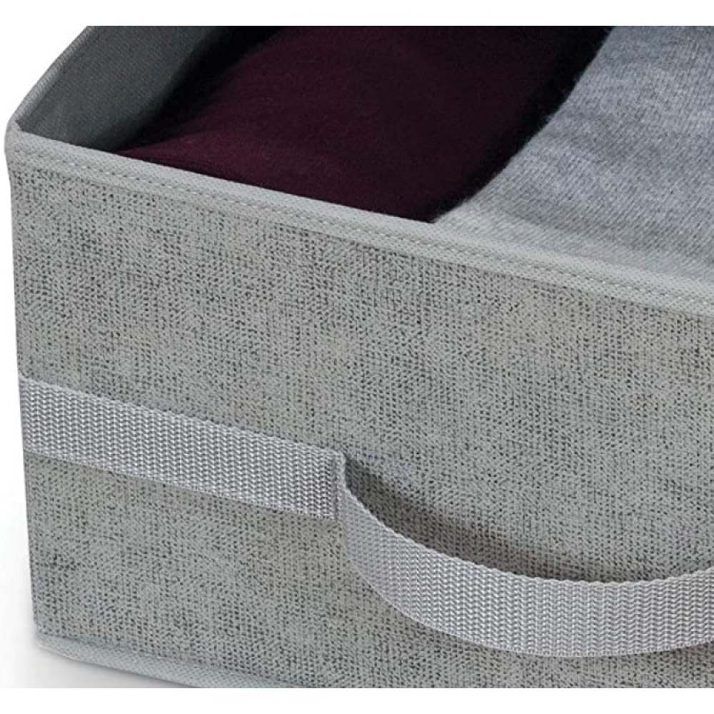 Opbevaringskasse i stof, 45x35x18 cm, Grå i gruppen Opbevaring / Opbevaringskasser hos SmartaSaker.se (40804)