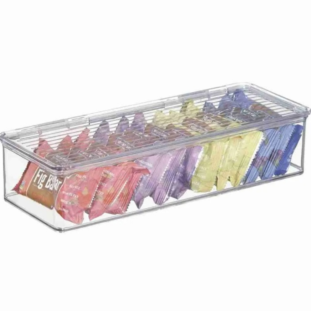 Opbevaringskasse med låg, 34x15x7,7 cm i gruppen Opbevaring / Køkkenopbevaring / Organiser køkkenskabe hos SmartaSaker.se (40826)
