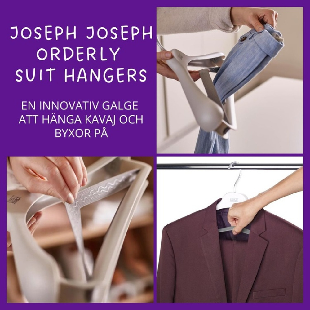 Smart jakkesætsbøjle 2-pak, 42 cm, Joseph Joseph i gruppen Opbevaring / Garderobeopbevaring / Kroge og bøjler hos SmartaSaker.se (40914)