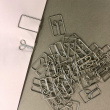 Clips i metal, 100 stk., OWL, 2,7 cm, Sølv