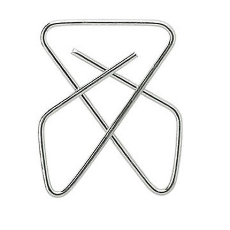 Clips i metal, 25 stk., BUTTERFLY CLIPS, 4 x 3 cm, Sølv i gruppen Opbevaring / Kontorartikler hos SmartaSaker.se (40997)