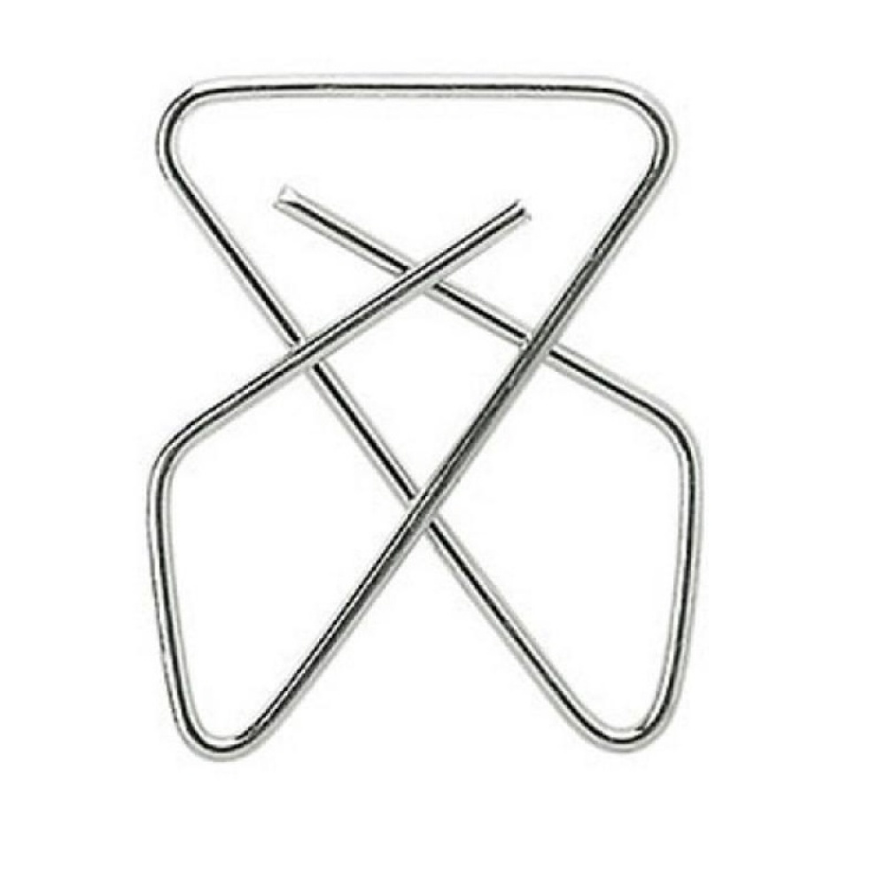Clips i metal, 50 stk., BUTTERFLY CLIPS XXL, 4,5 x 6 cm, Sølv i gruppen Opbevaring / Kontorartikler hos SmartaSaker.se (40998)