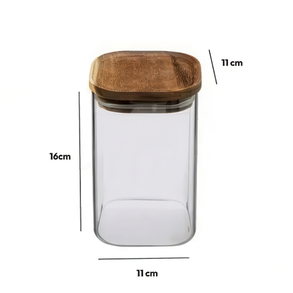 Opbevaringskrukke i glas 1L, 5five i gruppen Opbevaring / Køkkenopbevaring / Opbevaringsbeholdere hos SmartaSaker.se (41013)