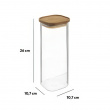 Opbevaringskrukke i glas 2L, 5five
