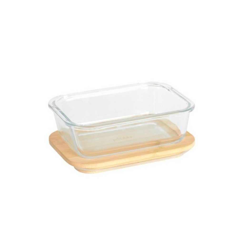 Madkasse i glas med bambuglåg 1,8L, Pebbly i gruppen Opbevaring / Køkkenopbevaring / Madkasser / Madkasser i glas hos SmartaSaker.se (41029)