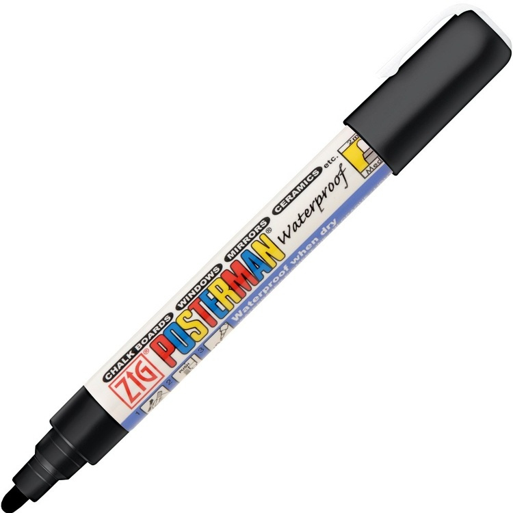 Kridtpen 2 mm, Zig, Sort i gruppen Opbevaring / Kontorartikler hos SmartaSaker.se (41041)