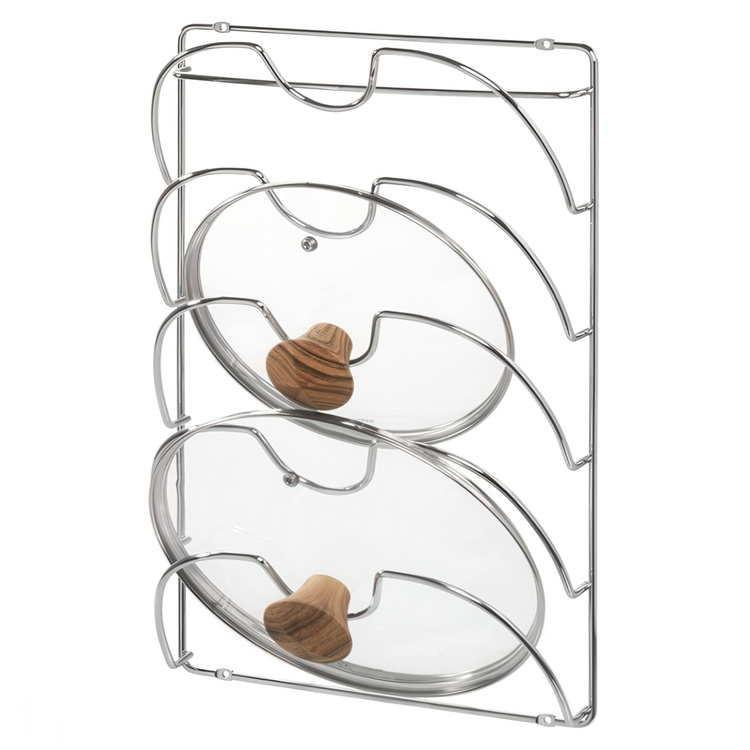 Grydelågsholder i metal med 5 rum, iDesign i gruppen Opbevaring / Køkkenopbevaring / Organiser køkkenskabe hos SmartaSaker.se (41052)
