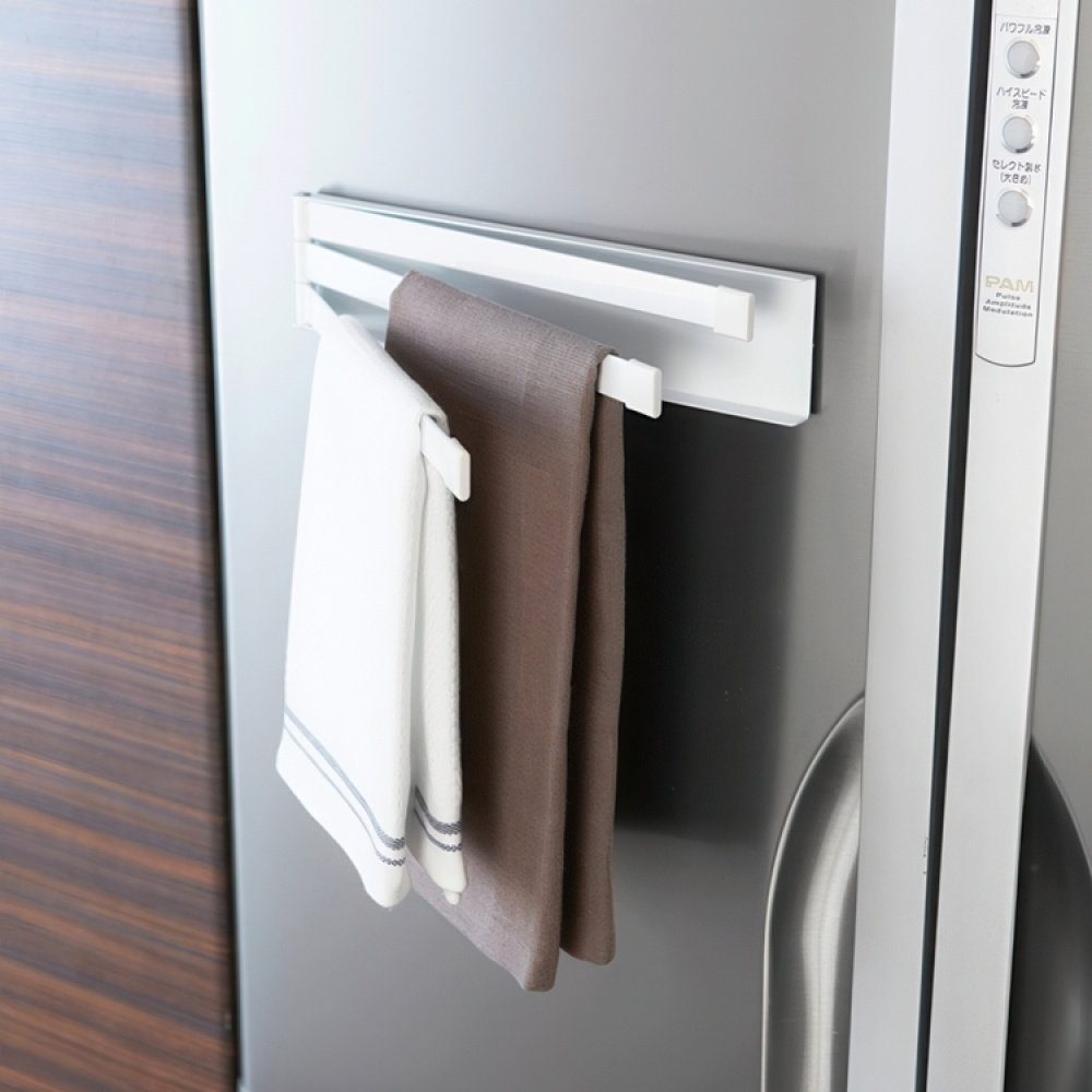 Magnetisk viskestykkeholder, Yamazaki, Hvid i gruppen Opbevaring / Badeværelsesopbevaring hos SmartaSaker.se (41059)