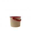 Spand med låg 4L, Omnioutil, Beige/Rød