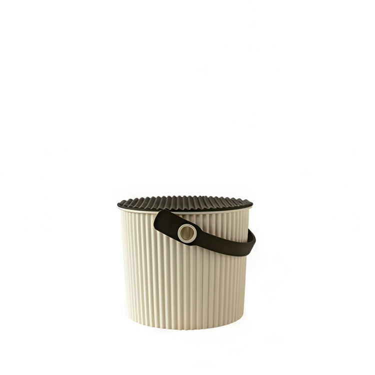Spand med låg 4L, Omnioutil, Beige/Brun i gruppen Opbevaring / Lager- og garageopbevaring / Kurve og spande hos SmartaSaker.se (41114)