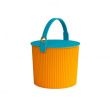 Spand med låg 10L, Omnioutil, Orange/Turkis