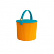 Spand med låg 8L, Omnioutil, Orange/Turkis