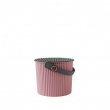 Spand med låg 4L, Omnioutil, Rosa/Grå