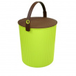 Spand med låg 20L, Omnioutil, Grøn/Brun