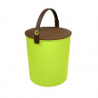 Spand med låg 10L, Omnioutil, Grøn/Brun