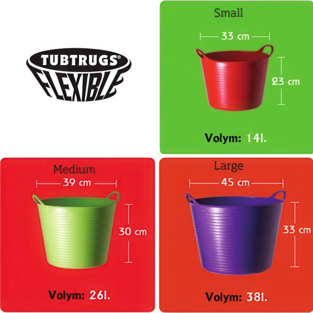 Balje 38L, Tubtrug i gruppen Opbevaring / Lager- og garageopbevaring / Kurve og spande hos SmartaSaker.se (41159)