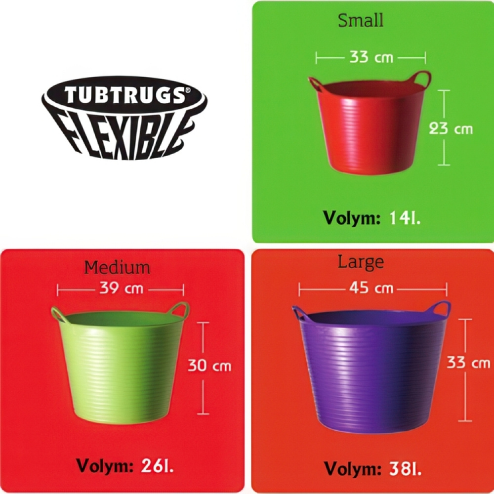 Balje 14L, Tubtrug i gruppen Opbevaring / Lager- og garageopbevaring / Kurve og spande hos SmartaSaker.se (41161)