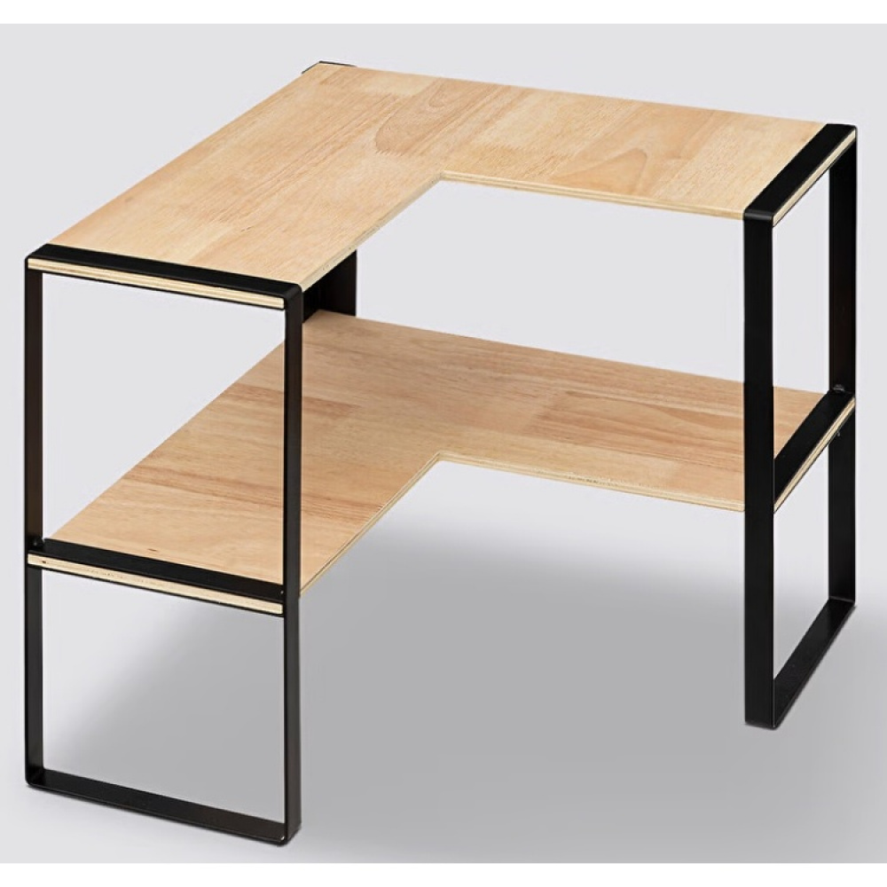 Hjørnehylde 2 niveauer, 40x40x35 cm i gruppen Opbevaring / Køkkenopbevaring / Organiser køkkenskabe hos SmartaSaker.se (41168)