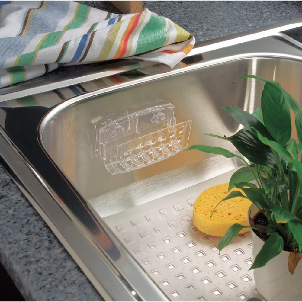 Opvaskesvampholder med sugekop i plast i gruppen Opbevaring / Køkkenopbevaring / Vaskestativ og vaskebænk hos SmartaSaker.se (41199)