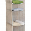 Hængende garderobe 4 rum, Sand