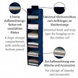 Hængende garderobe 6 hylder