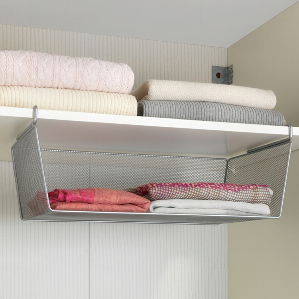 Hængende ekstra hylde i metal, 49x28x18 cm i gruppen Opbevaring / Køkkenopbevaring / Organiser køkkenskabe / Under hylde-opbevaring hos SmartaSaker.se (41309)