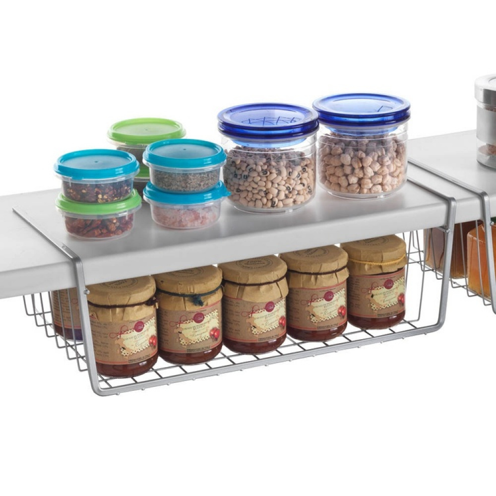 Hængende kurv i metal, 40x26 cm, Metaltex i gruppen Opbevaring / Køkkenopbevaring / Organiser køkkenskabe / Under hylde-opbevaring hos SmartaSaker.se (41317)
