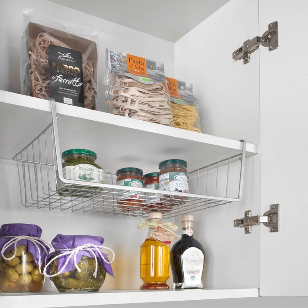Hængende kurv i metal, 40x26 cm, Metaltex i gruppen Opbevaring / Køkkenopbevaring / Organiser køkkenskabe / Under hylde-opbevaring hos SmartaSaker.se (41317)