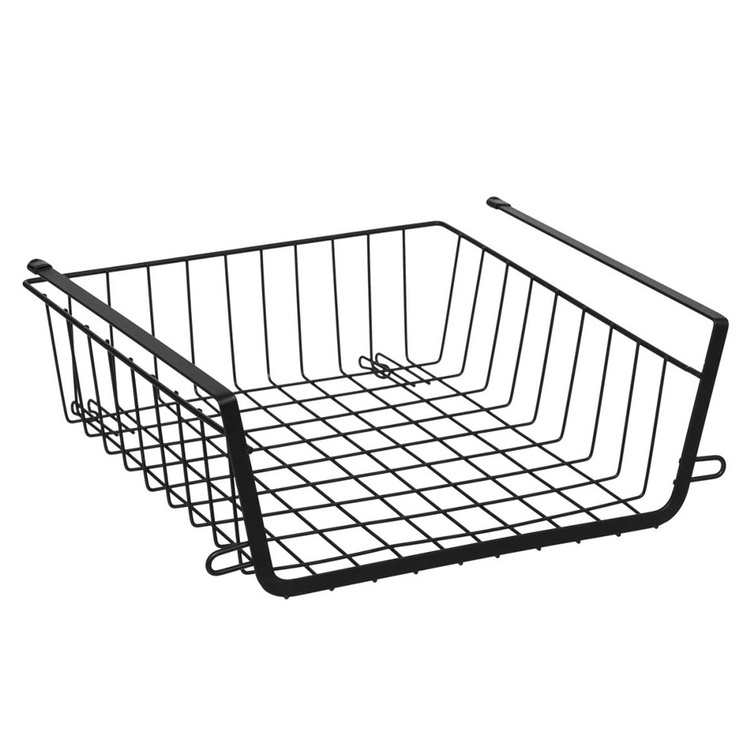 Stabelbar hængekurv i metal, 31,5 cm i gruppen Opbevaring / Køkkenopbevaring / Organiser køkkenskabe / Under hylde-opbevaring hos SmartaSaker.se (41322)