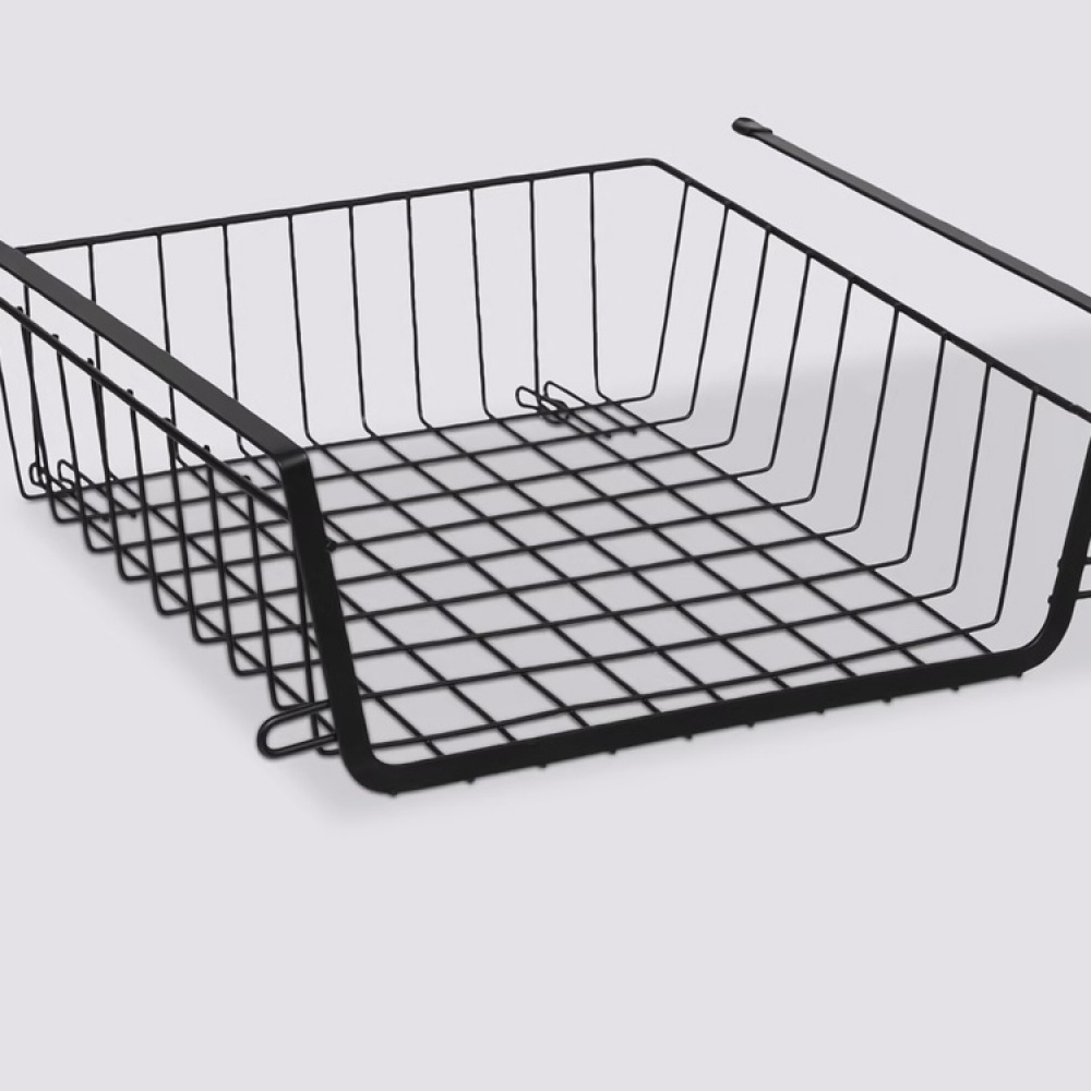 Stabelbar hængekurv i metal, 31,5 cm i gruppen Opbevaring / Køkkenopbevaring / Organiser køkkenskabe / Under hylde-opbevaring hos SmartaSaker.se (41322)