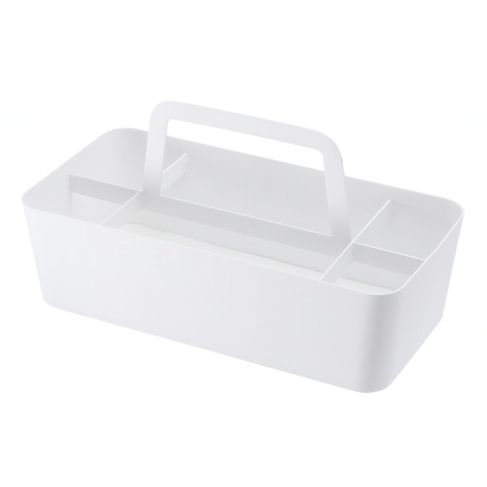 Kurv i metal, TOWER TOOL BOX, 30 x 15 x H 15 cm, Yamazaki, Hvid i gruppen Opbevaring / Rengøringsopbevaring og affaldssortering / Rengøringskurve hos SmartaSaker.se (41485)