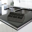 Kurv med 4 rum, ADRIA, Lille, 17 x 26 x H6,5 cm, sort