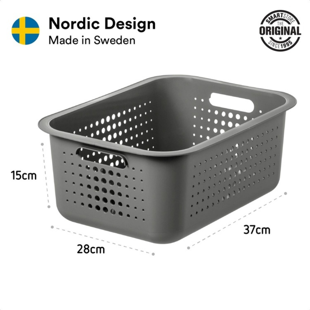 Opbevaringskurv i genbrugsplast 10L, SmartStore i gruppen Opbevaring / Opbevaringskasser / SmartStore opbevaringskasser hos SmartaSaker.se (41499)