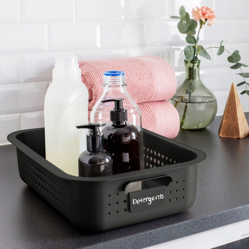 Opbevaringskurv i genbrugsplast 6L, SmartStore, Grå i gruppen Opbevaring / Lager- og garageopbevaring / Kurve og spande hos SmartaSaker.se (41501)
