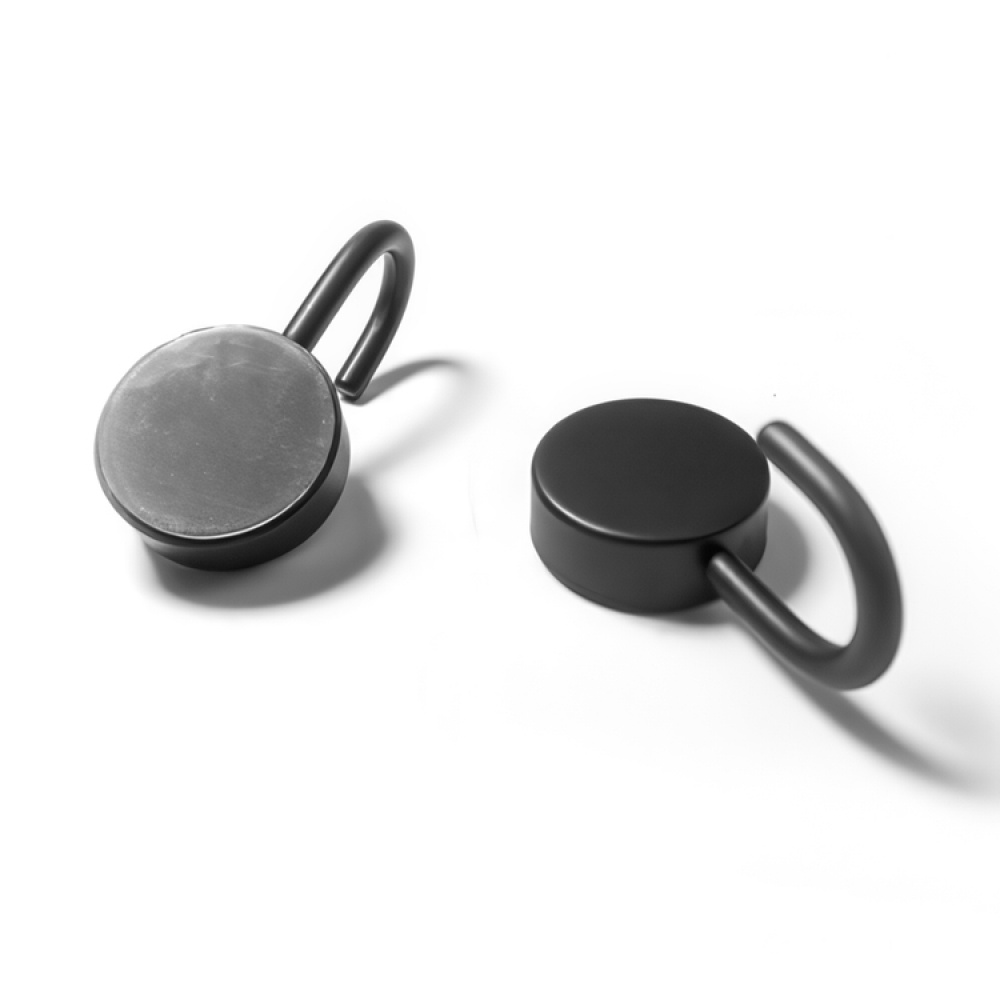 Rund magnetkrog 2-pak, Sort i gruppen Opbevaring / Magneter og selvklæbende / Magnetkroge hos SmartaSaker.se (41557)
