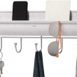Knagerække med opbevaring, UMBRA HAMMOCK ORGANIZER, 41,5 x H 18 cm lysegrå