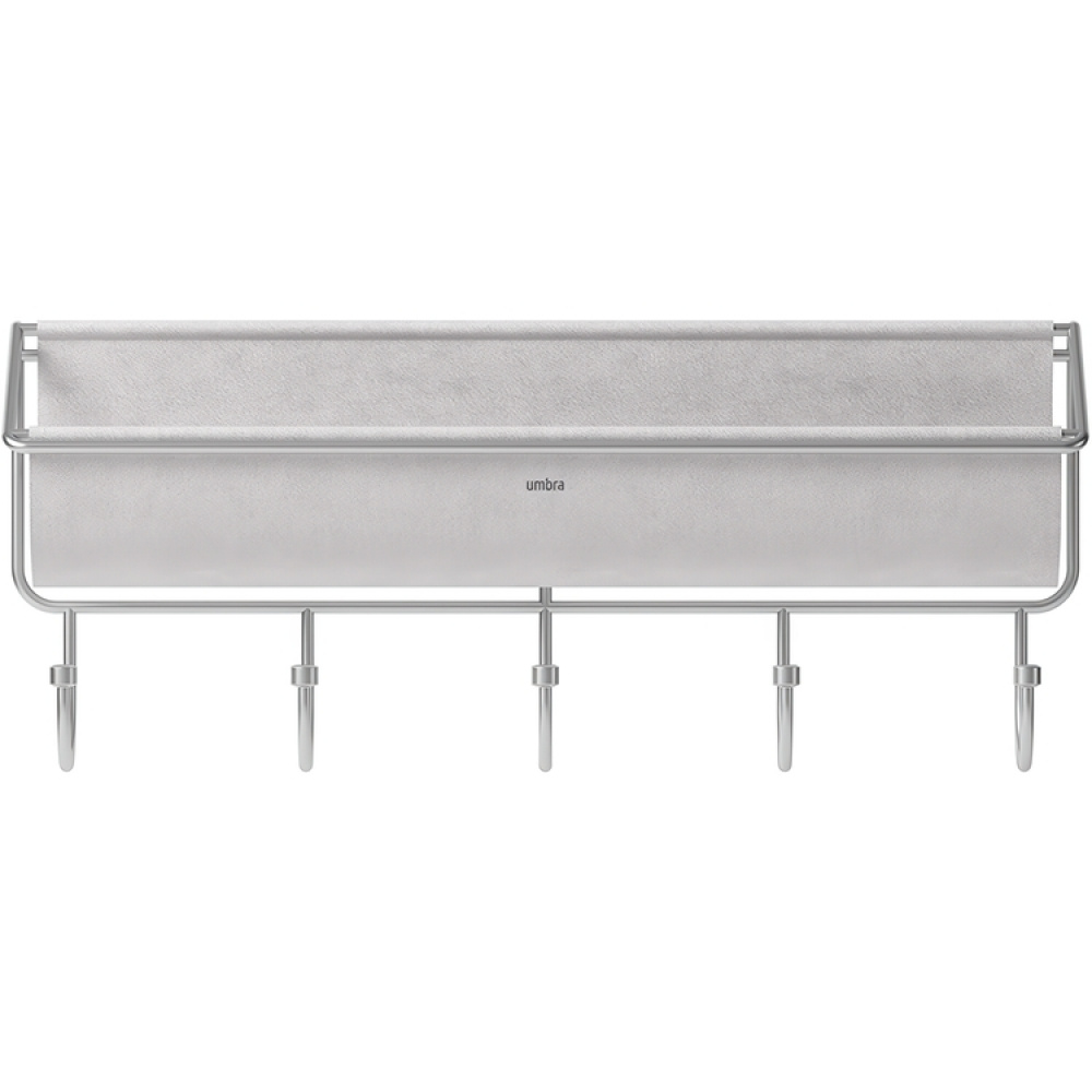 Knagerække med opbevaring, UMBRA HAMMOCK ORGANIZER, 41,5 x H 18 cm lysegrå i gruppen Opbevaring / Hallopbevaring / Kroge og ophængere hos SmartaSaker.se (41567)