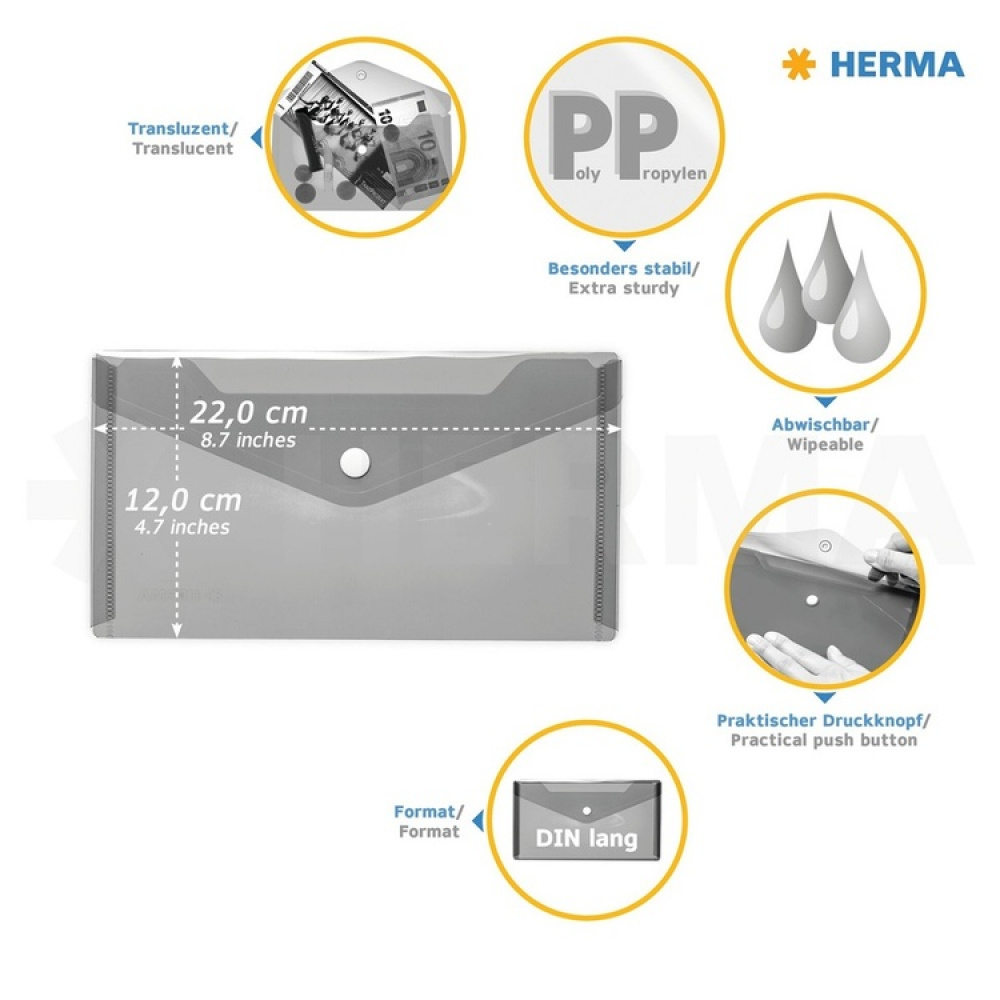 Lille plastmappe, Herma i gruppen Opbevaring / Kontorartikler hos SmartaSaker.se (41620)